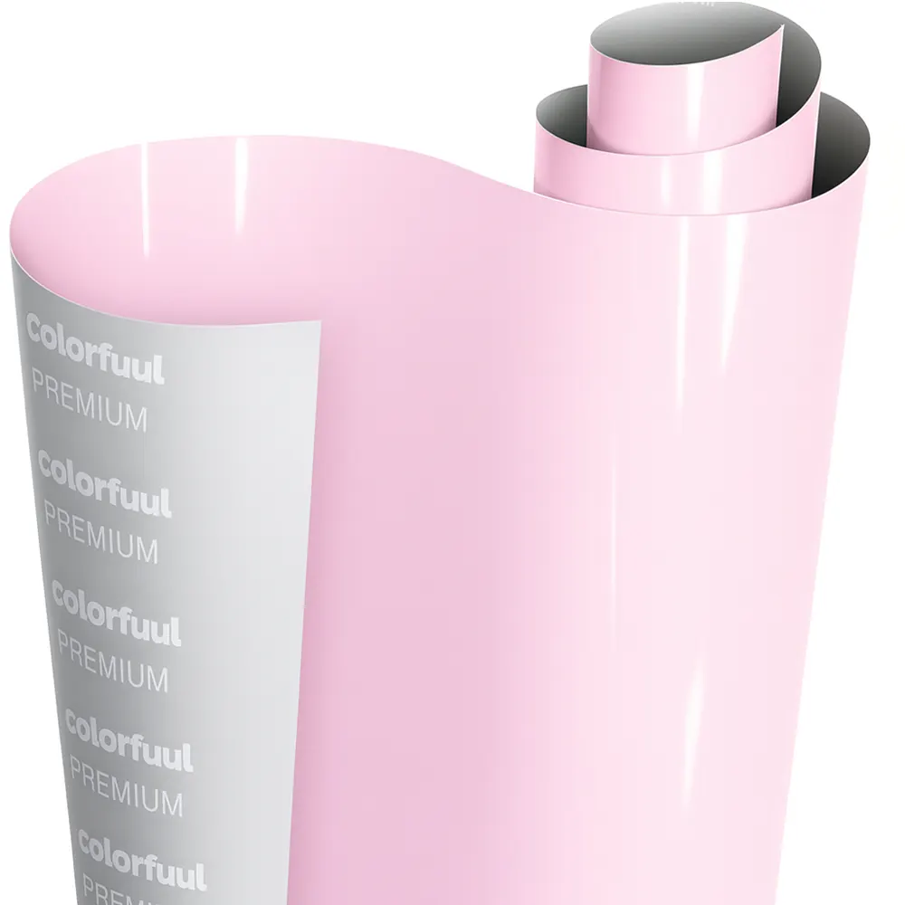 Glanzend Roze Car Wrap Vinyl Rol