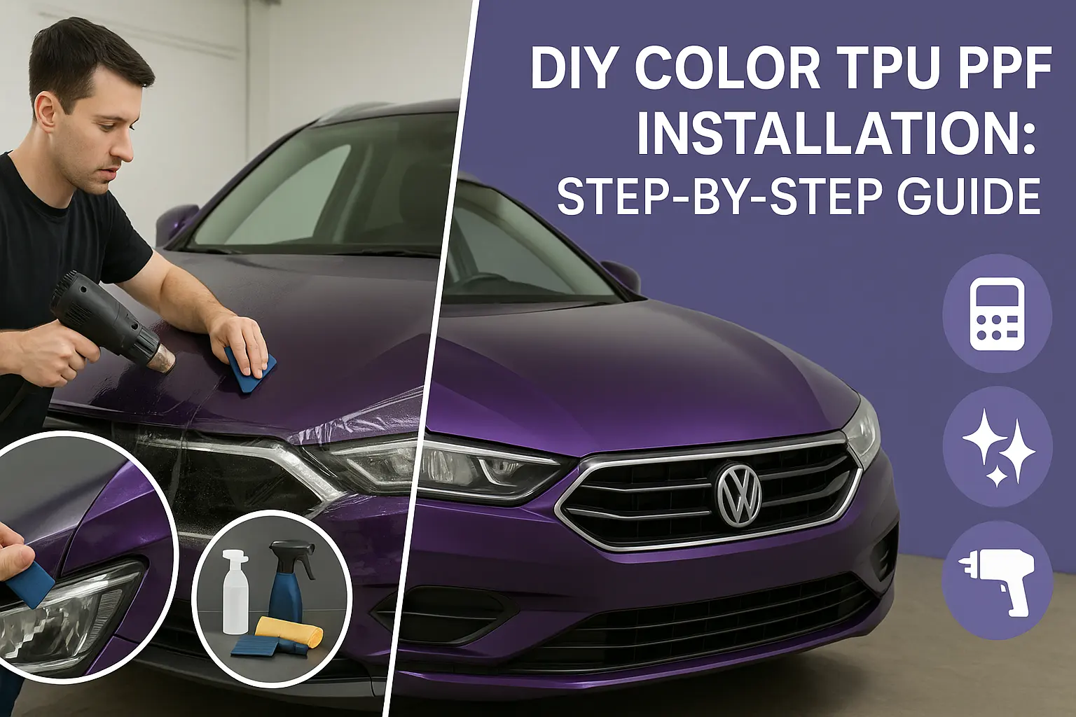 DIY Color TPU PPF installatie