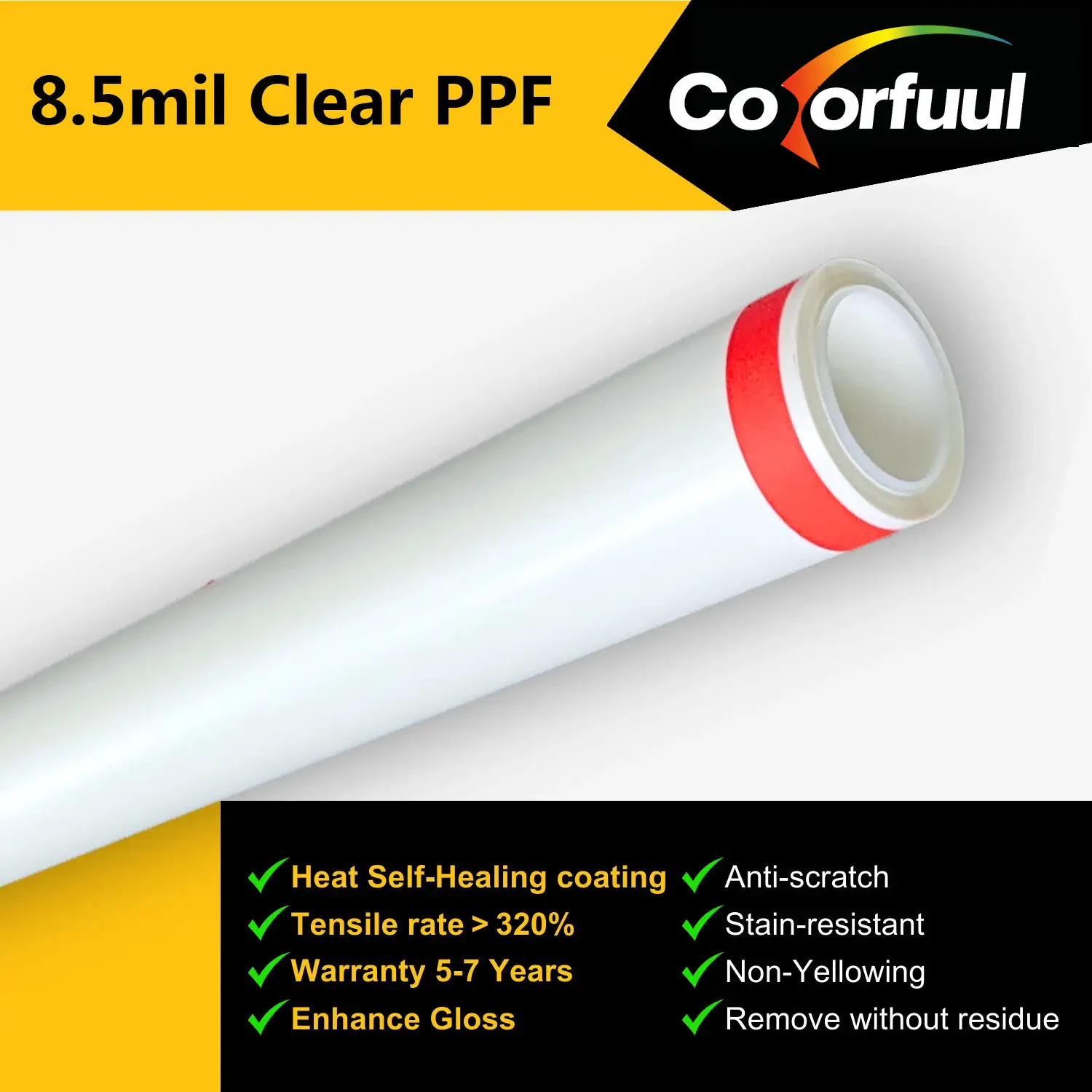 8.5mil Clear Paint Protection Film