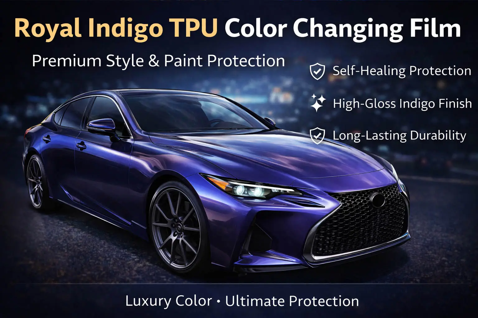 Royal Indigo TPU Color Changing Film: Ultimate Guide to Style & Protection