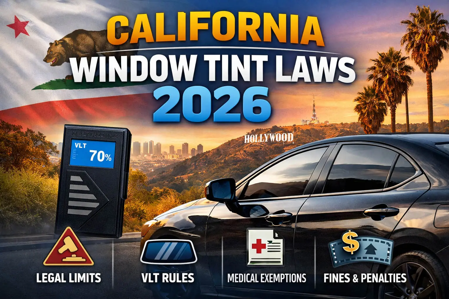 California Window Tint Laws 2026: What You Must Know to Stay Legal