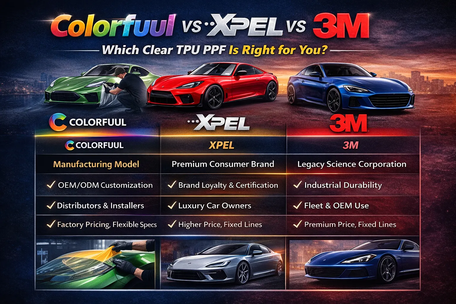 Top 10 Clear TPU PPF Manufacturers in the USA (2026 In-Depth Comparison)